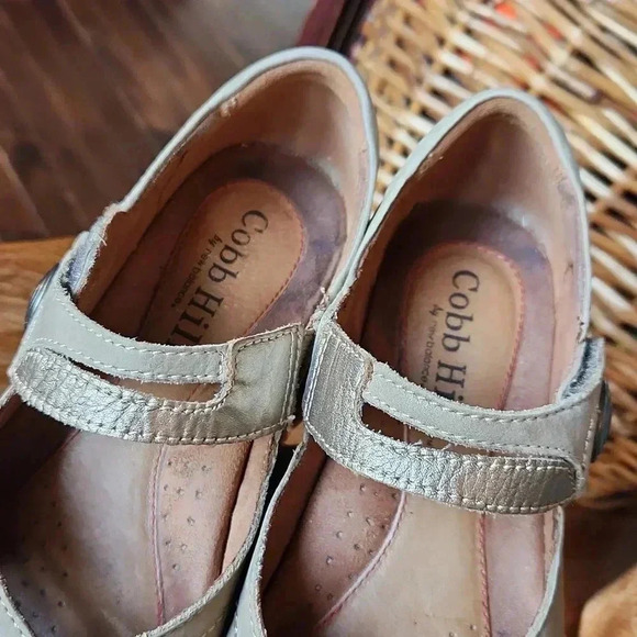 Cobb Hill Parker Mary Jane Flat sz 8 Linen Leather - Picture 11 of 13